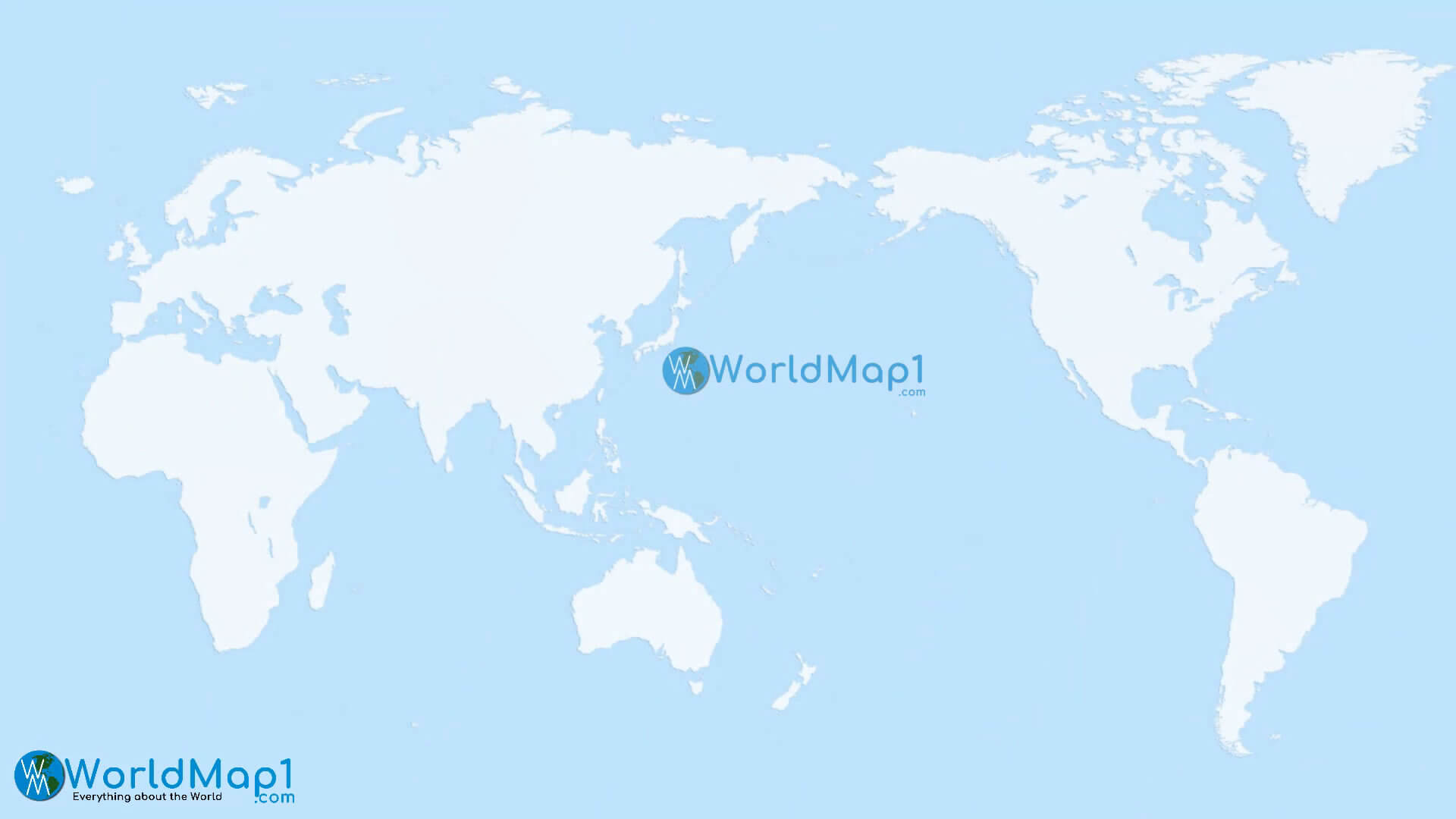 Blank Whole World Map
